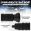 2PCS Thick Silicone Car Inner Tie Rod Boot Upgrade Large Caliber,Cuttable Car Rack and Pinion Boot Kit Includes Ties 5