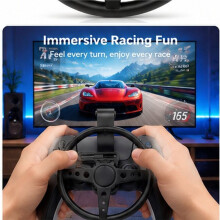Universal Racing Steering Wheel Attachment for PS5 Controllers, Driving Simulator for Realistic Racing Gameplay, 1PC B