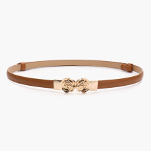 (Camel)Enveloppe simple en cuir PU avec fermeture en alliage pour look bureau et week-end
