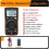 SWEVY Digital Multimeter Counts Pocket Voltmeter AC& Voltage Current Resistance Capacitance Tester with NCV, Firewire 101S+ 2