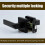 Interior Door Knobs Matte Black, Keyless Push Button Lock Door Handles with Lock for Bedroom Bathroom, for Left Right 2