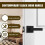 Interior Door Knobs Matte Black, Keyless Push Button Lock Door Handles with Lock for Bedroom Bathroom, for Left Right 3