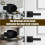 Interior Door Knobs Matte Black, Keyless Push Button Lock Door Handles with Lock for Bedroom Bathroom, for Left Right 4