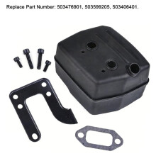 Exhaust Muffler Silencer Kit for 61, 268, 272, 272XP Chainsaws & Jonsered 625, 630, 670 - 7 Piece Set