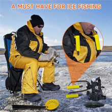 Retractable Stainless Ice Picks Skimmer Winter Ice Fishing Tool Set Retractable Stainless Ice Picks, Skimmer Anti-Slip