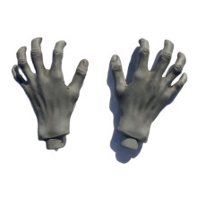 Realistic Fake Hand Prop - Spooky Halloween Decor, Haunted House Room Prop, Scary Hand for Pranks & Horror Scenes