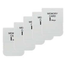 5pcs for 1 Mega Memory Card for PS1 PS One for 1 Game Console Save Game Data Saving Progress 1MB Memory Card