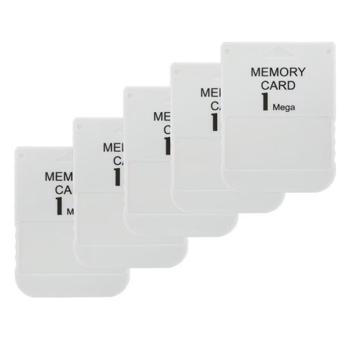 5pcs for 1 Mega Memory Card for PS1 PS One for  1 Game Console Save Game Data Saving Progress 1MB Memory Card
