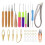 49Pcs Dreadlocks Crochet Hook Tools Kit Hair Braid & Interlocking Tool Set with Rings & Strings for Locs Crafting 1