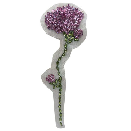 Applicazione per Abiti A Forma di Fiore Singolo, Resistente, Alla Moda e Versatile, Realizzata A Mano.