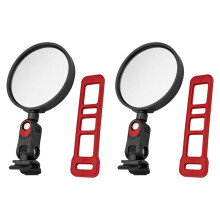 Universal Rearview Mirror Accessory for ZT3 MAX, G3, and G2 Electric Scooters - Curved Mirror with 360 Rotation