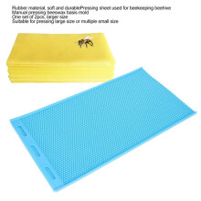 Beekeeping Silicon Flexible Beeswax Press Embosser Beehive Basis Mould for Honeycomb Sheets Making DIY Beekeeper Tools
