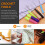 49Pcs Dreadlocks Crochet Hook Tools Kit Hair Braid & Interlocking Tool Set with Rings & Strings for Locs Crafting 2