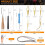 49Pcs Dreadlocks Crochet Hook Tools Kit Hair Braid & Interlocking Tool Set with Rings & Strings for Locs Crafting 7