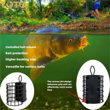 Weighted Fishing Bait Cage Feeder - Steel Wire Lure Holder for Carp Fishing, Sea Fishing, Reservoir Fishing 50g
