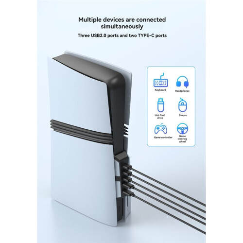 USB Hub Expansion Extender for  P5 Pro USB Connection Adapter, Multi-Port USB Hub Extender 2