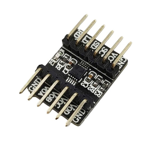 2PCS MCP4728 Module 12-Bit 4-Channel, Digital to Analog Converter Module 2