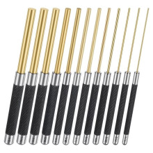 12 Pcs Brass Punch Set,8'' Extra Long Drift Punches,Precision-Brass Drift Non-Marring Roll Pin Punch for DIY Automotive