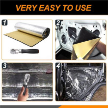 4 Pcs Car Sound Deadening Roller Kit - Essential Noise Insulation Tools for Automotive Soundproofing Installation