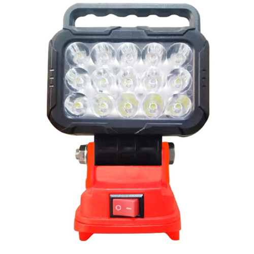 Lanterna de Trabalho LED Portátil de 2 Polegadas - Refletor de Mão Recarregável de Íon-Lítio para Reparos Automotivos, Camping e Emergências