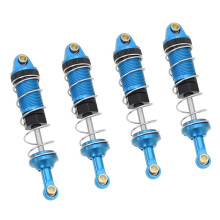 For MJX Go 14301 14302 14303 Metal Front Rear Hydraulic Oil Shock Absorbers for 1/14 RC Car Upgrade Part Gray