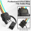 Conector de Chicote Elétrico para Reboque de 4 Pinos e 5 Fios (Pacote com 2), Plugue de Luz de Reboque de Cobre Puro 16 AWG de 25 Polegadas com Tampa 3