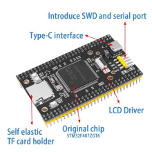 STM32F407ZGT6 + 1,54-Inch Display - Ontwikkelbord / Core Board / Leerbord met USB-C-Interface voor STM32 DIY-Projecten