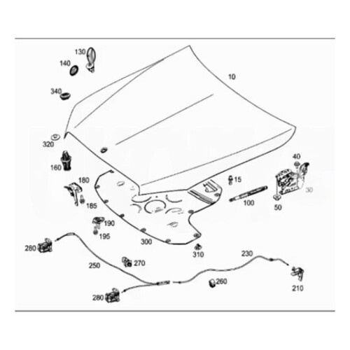 Engine Hood Hinge Bonnet Hinge Louver for - E-Class W213 2016-2020 Right 2138800100 1