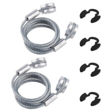 2pcs Hood Control Cable with 4pcs Circlip for Accessories for 1987-2010 357/375 / 377/378 / 379