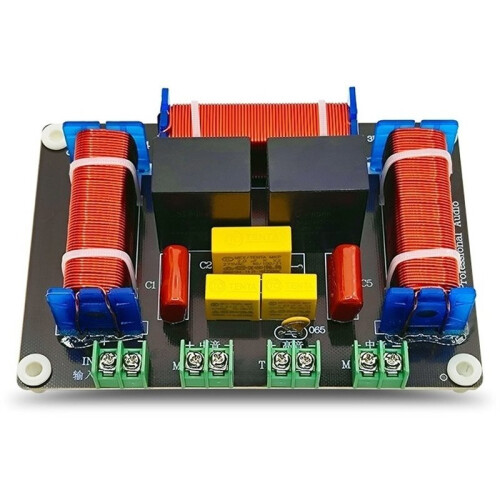 500W 3 Way Crossover Audio Speaker Crossover Dual Midrange + Treble Frequency Divider KTV Professional Crossover 2