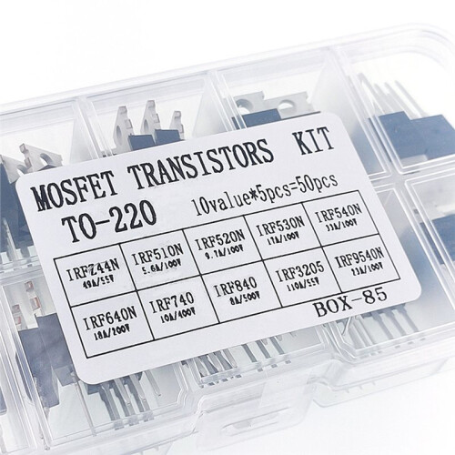 To-220 Transistor Assortment Kit - IRFZ44N,IRF640N,IRF540N,IRF3205 - 10 Types, 5 Each for Electronics Projects & Repair 2