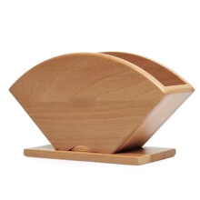 Cone Coffee Filter Paper Holder Storage Rack, Wooden Coffee Filter Container for Cone V 60 Coffee Filters Storage Holder