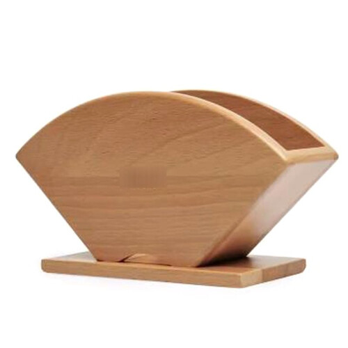 Förvaringsställ för Filterpapper för Konkave, Träfilterbehållare för Cone V 60-Kaffefilter