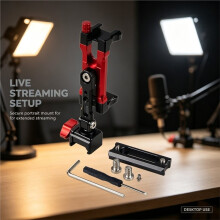 Mobile Halterung Schienenklemme Blitzschuhhalterung für RS5 RS4 Pro RS3 Handy-Stabilisator Smartphone DSLR-Kamera Stativhalterung