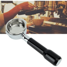 58 mm Espresso Portafilter Zonder Bodem - Roestvrijstalen Filtermandje voor Barista'S en Thuiscafés, Wit