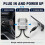 Cigarette Lighter Power Adapter with Digital Display for Starlink  (12V/24V to 30V 3.5A), Includes 4m Cable 2