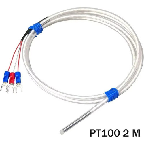 PT100 Temperature Sensor Probe - High Temp Resistant, Corrosion Proof Thermocouple for Process Control & Automation A 2