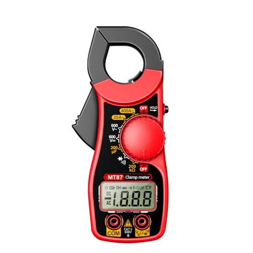 MT87 Digital Clamp Meter Multimeter 400A AC 600V AC  1999 Counts Resistance Capacitance Diode Buzzer NCV Data Hold