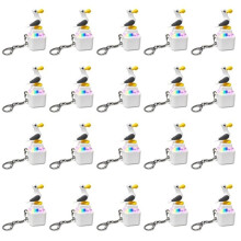 20PCS for Seagull Button Keychain Rechargeable Sound Button Keyboard Clicker Fidget Toy Stress Reducer Noise Maker Gift