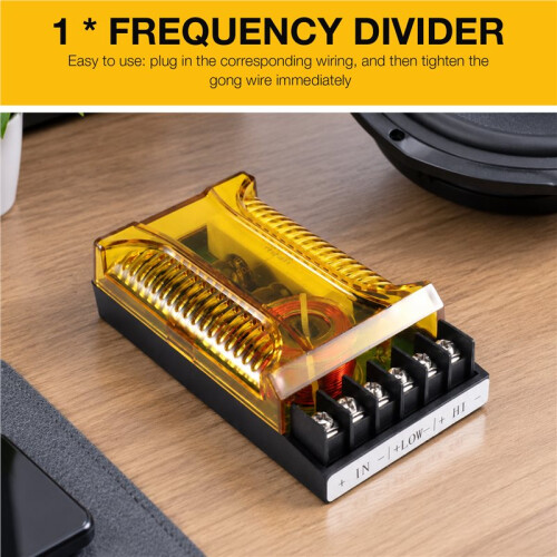 WEAH-2001 Speaker Frequency Divider 2 Way Car Audio Speakers Crossover Frequency Divider Crossover Filter 1
