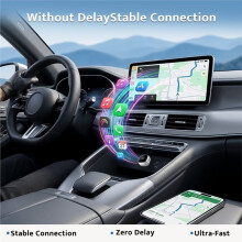 Dualfunktionaler Drahtloser Konverter: 5-GHz-WLAN-Schnellverbindung, Plug-&--Autoadapter, Audio-Dongle mit Geringer Latenz