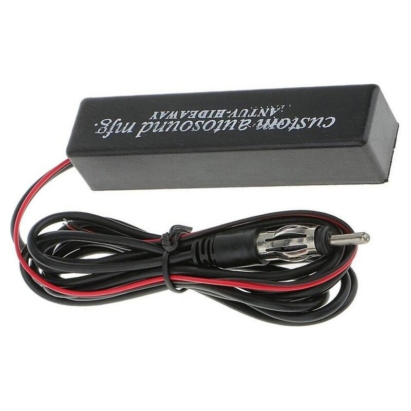 Car Vehicle Hidden Antenna Radio FM Signal Reception Amplifier Booster ...
