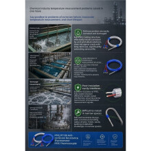 Sonda Czujnika Temperatury Typu K - Termopara Odporna na Wysokie Temperatury i Korozję do Sterowania Procesami i Automatyzacji B