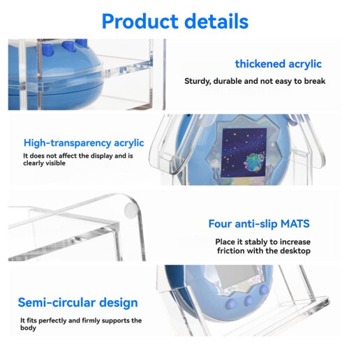 1pcs Storage Stylish Acrylic Storage Box for  Paradise Clear Design Stylish Replace Practical Easy Accessories 2
