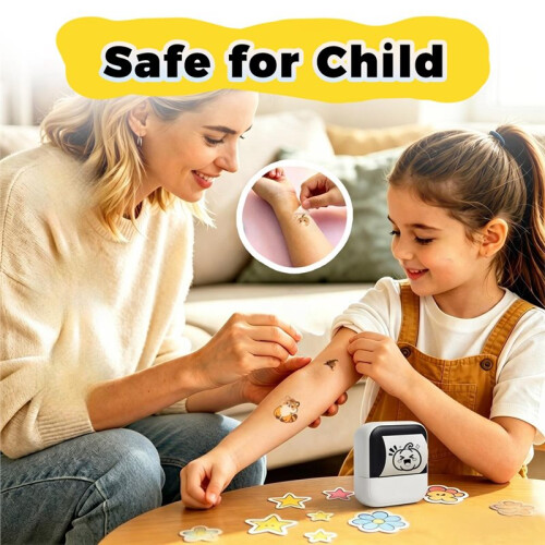 Water Transfer Printer Wireless Tattoo Printer Portable Thermal Printer for DIY Painting Water Transfer 1