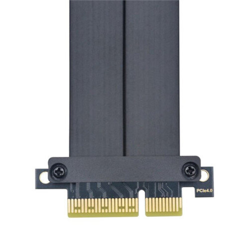 PCI-E 4.0 X4 Riser Cable 64Gbps High Speed 5U Gold-Plated GPU Extension Cable for GPU Mounting Motherboard SSD Server 2
