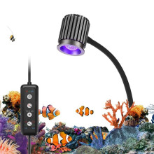 12W Aquarium LED Light Full Spectrum Fish Tank Lamp with Timer Dimmable 24/7 Mode for Marine Coral Plants EU Plug