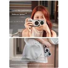 Kameragriff für 17 Pro Max 2x Teleobjektiv, Magnetische Objektivtasche mit Abnehmbarem Griff, für -Fotografie
