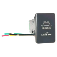 Green Car Led Light Bar Power Off Push Button for Jimny 2019 2020 2021 Accessories