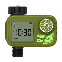 BSP Thread Automatic Water Valve Timers LCD Display Electronic Controller Home Outdoor Waterproof Drip System